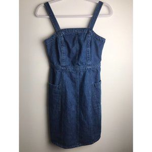 Gap 1969 Medium Wash Denim Dress Size 0